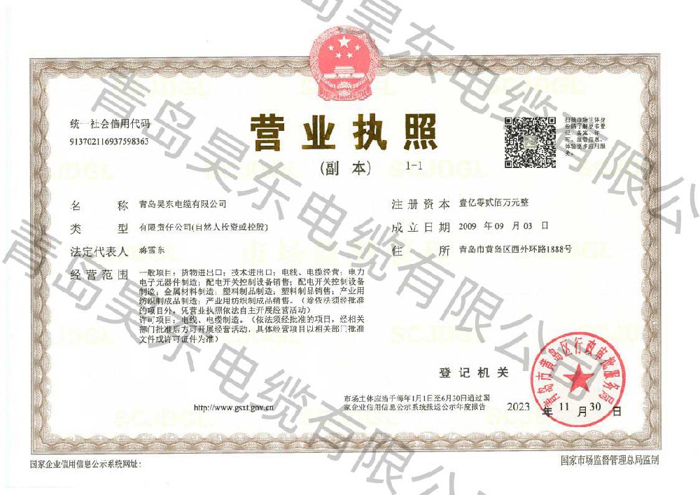 营业执照